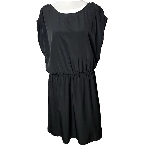 Mossimo Supply Co. Dresses & Skirts - Mossimo Dress Size XL Short Sleeves Black Ruched Shoulders Casual Work Office